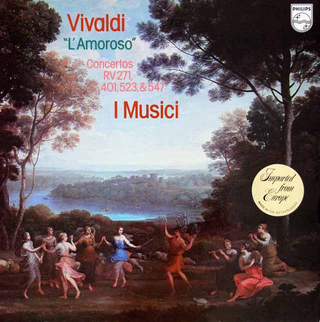 カルミネッリらとイ・ムジチのヴィヴァルディ/「恋人」ほかヴァイオリン協奏曲集　蘭PHILIPS　3633　LP レコード