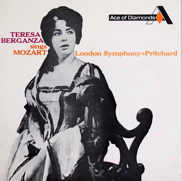 ベルガンサ、モーツァルトを歌う　英DECCA（Ace of Diamonds）　3633　LP レコード