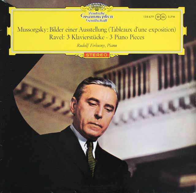 【赤ステレオ/独最初期盤】　フィルクスニーのムソルグスキー/「展覧会の絵」ほか　独DGG　3634　LP レコード