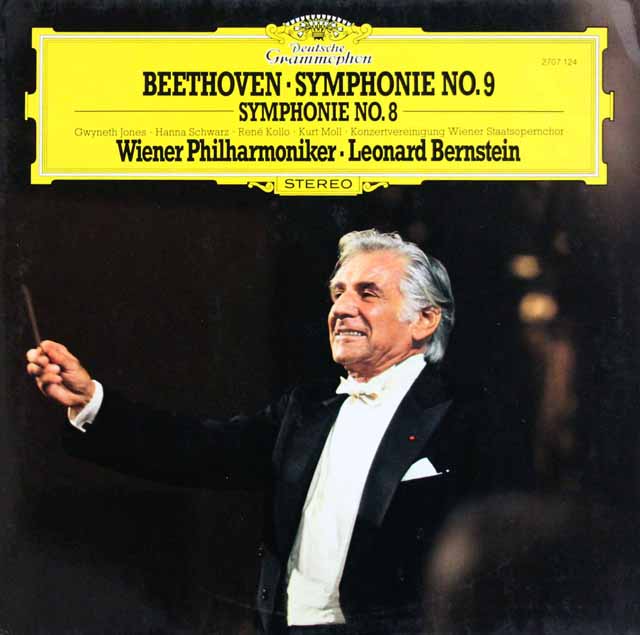 バーンスタインのベートーヴェン/交響曲第8&9番　独DGG　3634　LP レコード