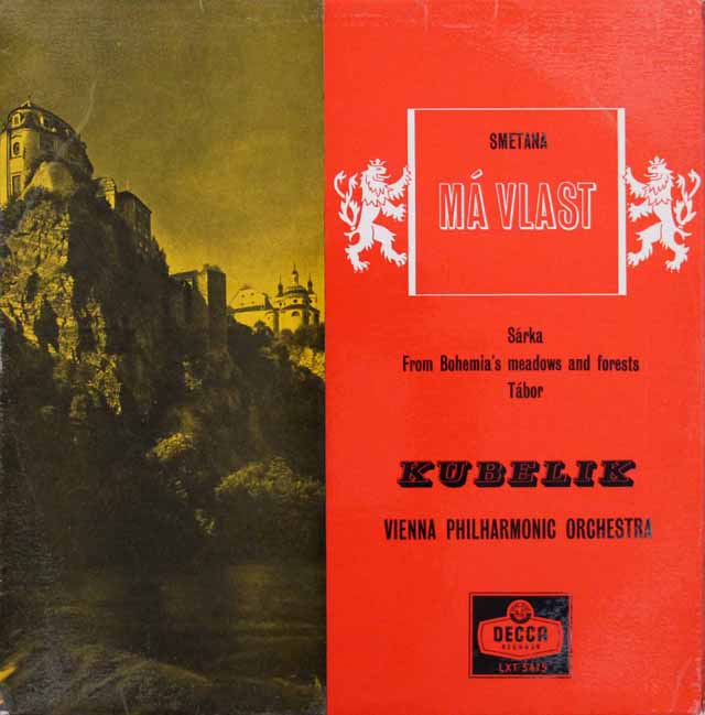 【モノラル/オリジナル盤】　クーベリックのスメタナ/「わが祖国」全曲　英DECCA　3634　LP レコード