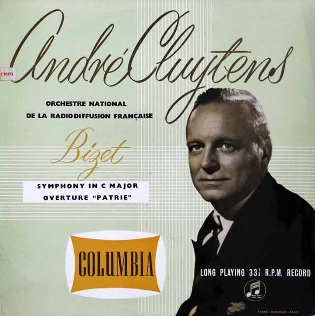 【オリジナル盤】　クリュイタンスのビゼー/交響曲ハ長調 ほか　英Columbia　3634　LP レコード