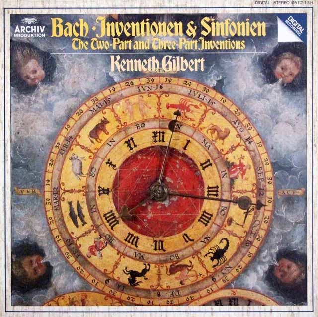 ギルバートのバッハ/インヴェンションとシンフォニア　独ARCHIV　3634　LP レコード