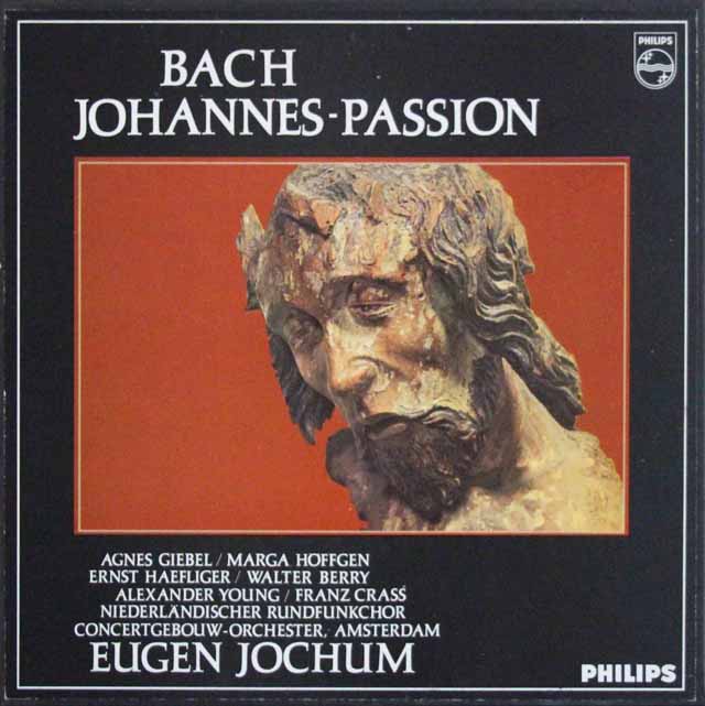 ヨッフムのバッハ/ヨハネ受難曲　蘭PHILIPS　3634　LP レコード