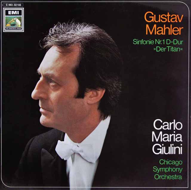 ジュリーニのマーラー/交響曲第1番「巨人」　独EMI　3635　LP レコード
