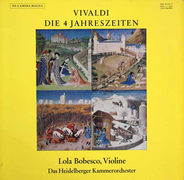 ボベスコ、ハイデルベルク室内管弦楽団のヴィヴァルディ/「四季」　独DA CAMERA MAGNA　3635　LP レコード