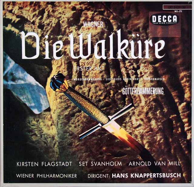【モノラル】　クナッパーツブッシュのワーグナー/「ワルキューレ」第1幕ほか　独DECCA　3635　LP レコード