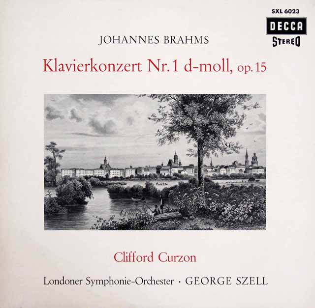 カーゾン、セルのブラームス/ピアノ協奏曲第1番　独DECCA　3635　LP レコード