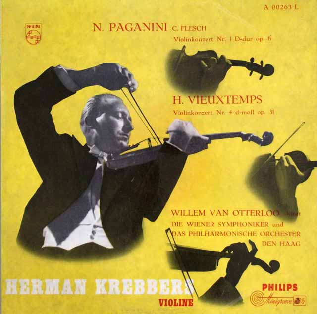 【オリジナル盤】　クレッバースのパガニーニ、ビュータン/ヴァイオリン協奏曲集　蘭PHILIPS　3635　LP レコード