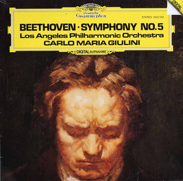 ジュリーニのベートーヴェン/交響曲第5番「運命」　独DGG　3635　LP レコード