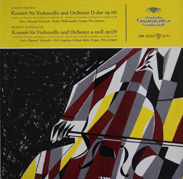 マイナルディのハイドン、シューマン/チェロ協奏曲集　独DGG　3635　LP レコード