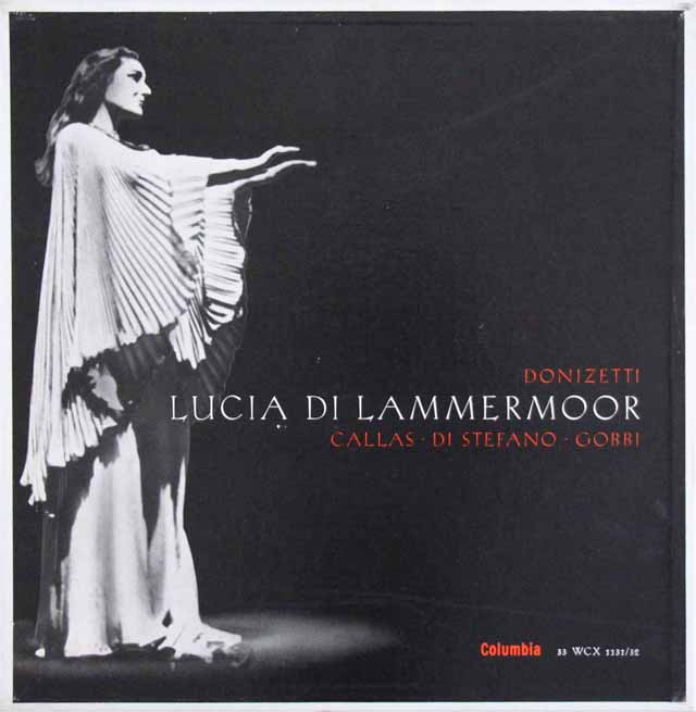 【独最初期フラット盤】　カラスのドニゼッティ/「ランメルモールのルチア」全曲　独Columbia　3635　LP レコード