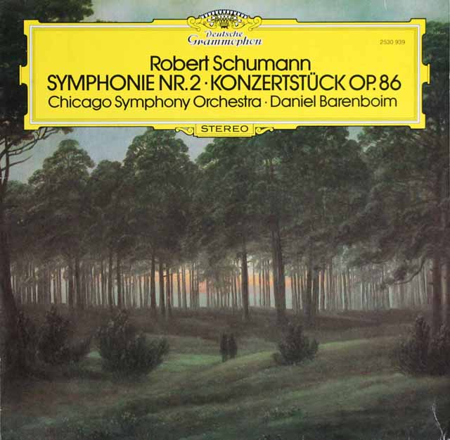 バレンボイムのシューマン/交響曲第2番ほか　独DGG　3636　LP レコード