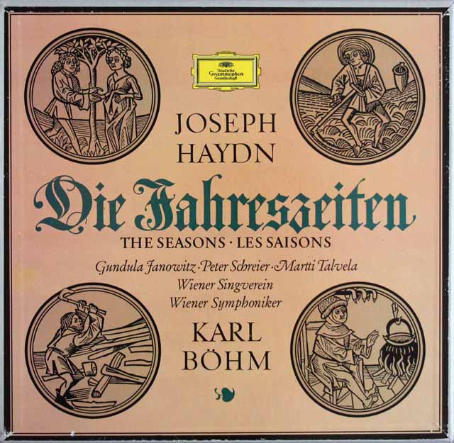 ベームのハイドン/オラトリオ「四季」　独DGG　3636　LP レコード