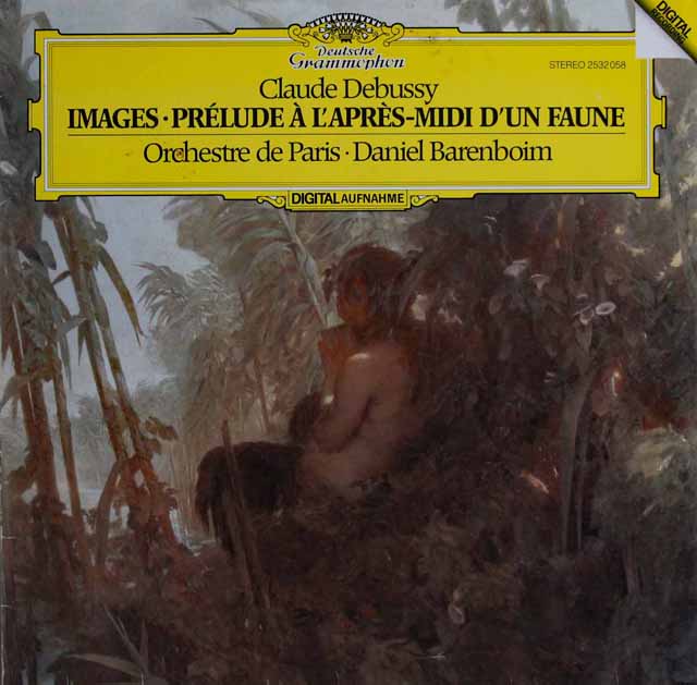 バレンボイムのドビュッシー/「牧神の午後への前奏曲」「映像」　独DGG　3636　LP レコード