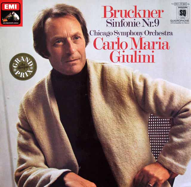 ジュリーニのブルックナー/交響曲第9番　独EMI　3636　LP レコード