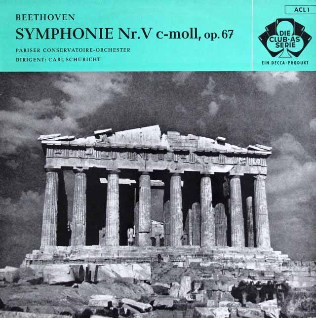 シューリヒトのベートーヴェン/交響曲第5番「運命」　独DECCA　3636　LP レコード