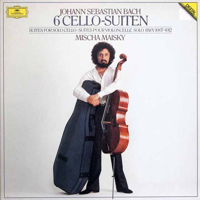 マイスキーのバッハ/無伴奏チェロ組曲全集　独DGG　3636　LP レコード