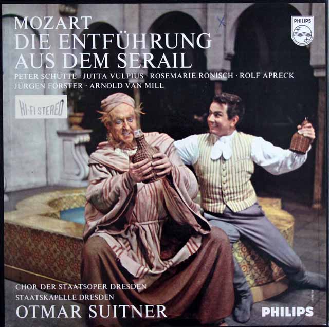 【オリジナル盤】スウィトナーのモーツァルト/「後宮からの誘拐」全曲　蘭PHILIPS　3636　LP レコード