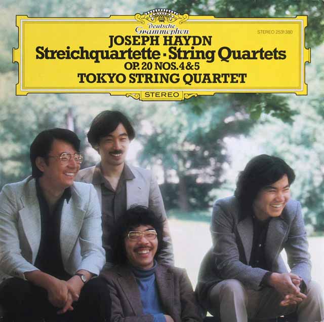 東京クヮルテットのハイドン/弦楽四重奏曲第34、35番　独DGG　3637　LP レコード