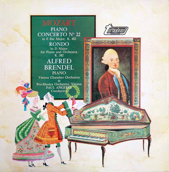ブレンデルのモーツァルト/ピアノ協奏曲第22番ほか　英turnabout　3637　LP レコード