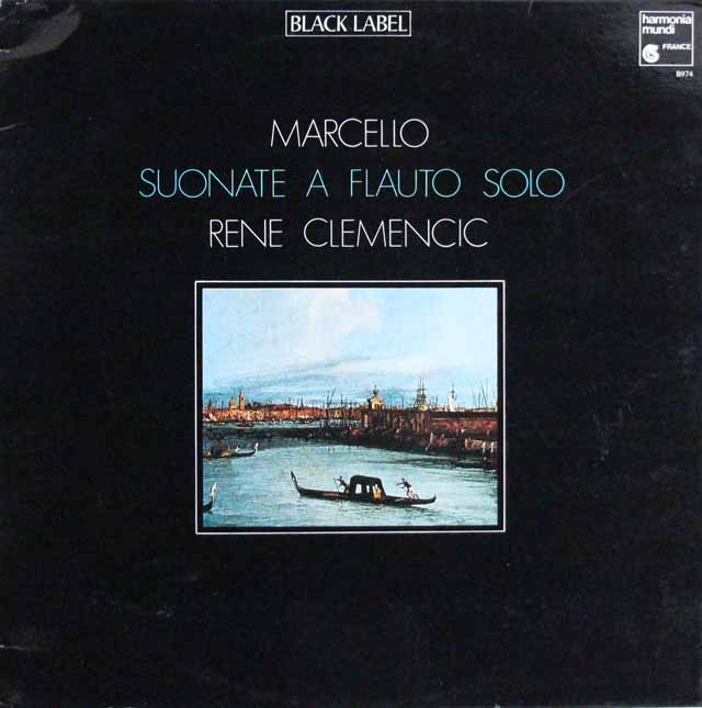 クレメンチッチのマルチェッロ/フルートソナタ集　仏HM　3637　LP レコード