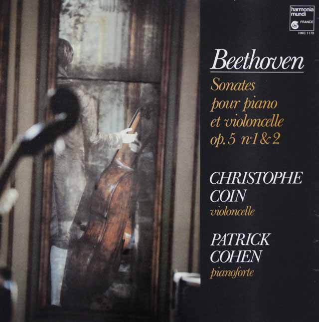 コワン、コーエンのベートーヴェン/チェロソナタ第1、2番　仏HM　3637　LP レコード