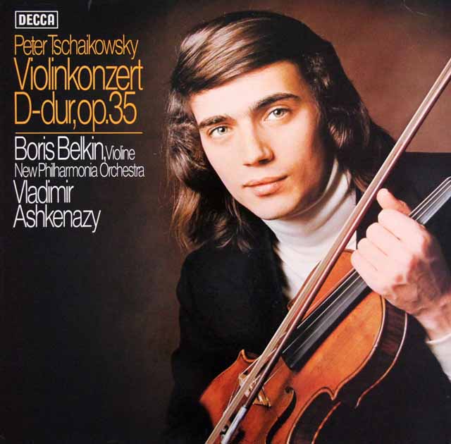 ベルキン、アシュケナージのチャイコフスキー/ヴァイオリン協奏曲ほか　独DECCA　3637　LP レコード