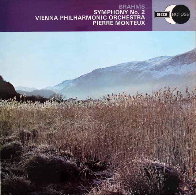 モントゥーのブラームス/交響曲第2番　英DECCA（eclipse）　3637　LP レコード