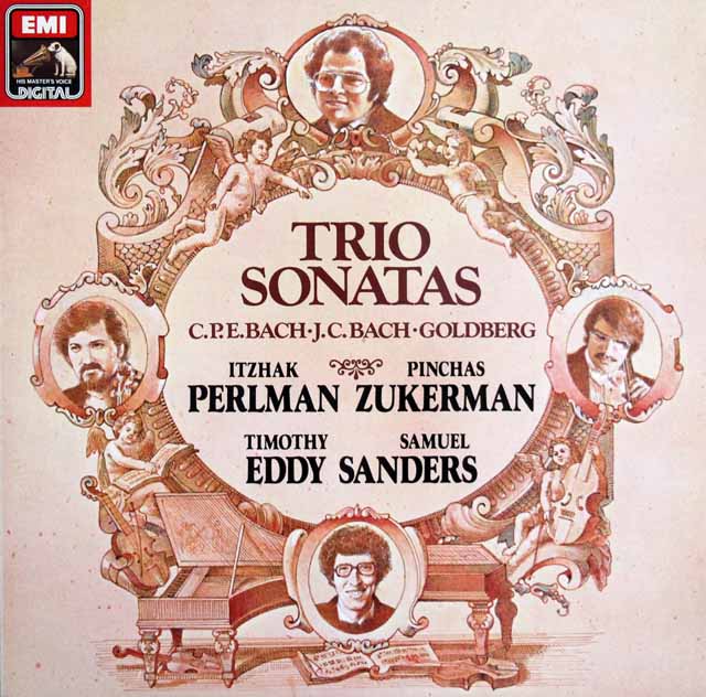 パールマン、ズッカーマンらのバッハ/トリオ・ソナタほか　独EMI 　3637　LP レコード