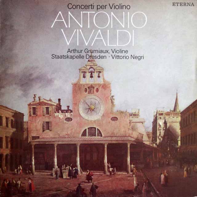 グリュミオー&ネグリのヴィヴァルディ/ヴァイオリン協奏曲集　独ETERNA　3637　LP レコード