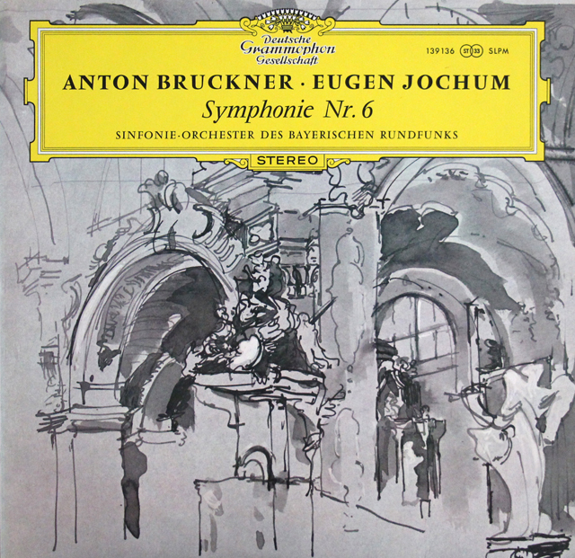 ヨッフムのブルックナー/交響曲第6番　独DGG　3638　LP レコード