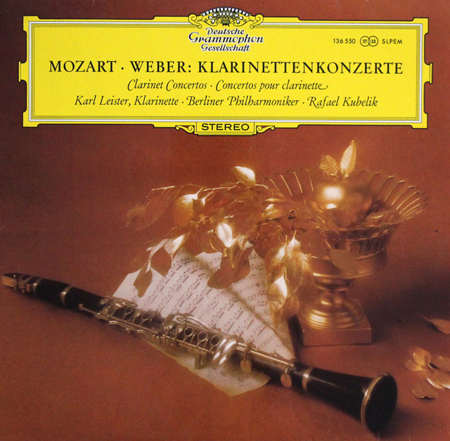 ライスター&クーベリックのモーツァルト&ウェーバー/クラリネット協奏曲集　独DGG　3638　LP レコード