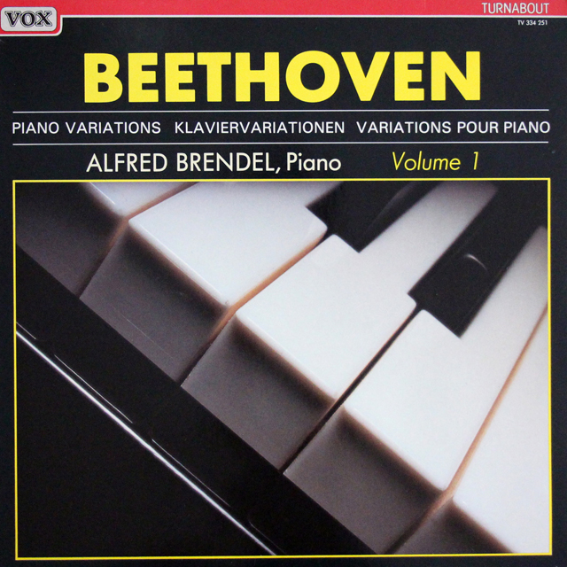 ブレンデルのベートーヴェン/ピアノ変奏曲集 第1巻　蘭VOX　3638　LP レコード