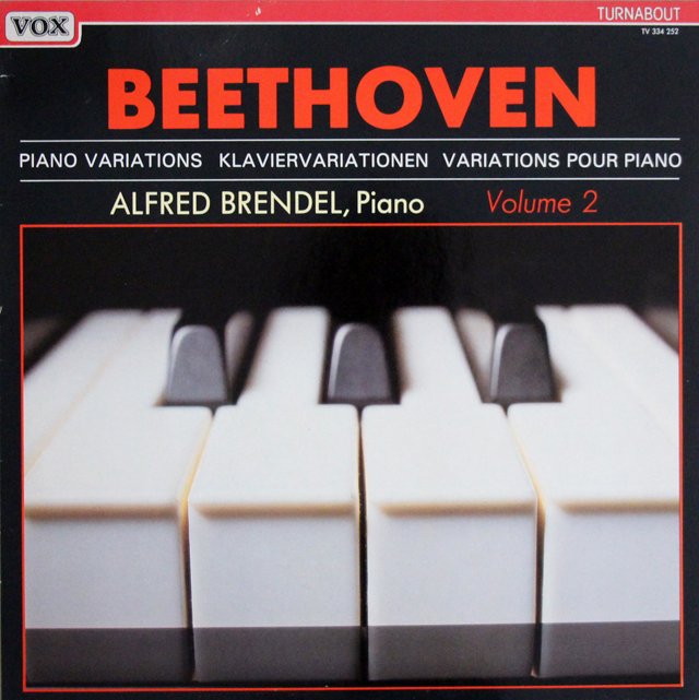 ブレンデルのベートーヴェン/ピアノ変奏曲集 第2巻　蘭VOX　3638　LP レコード