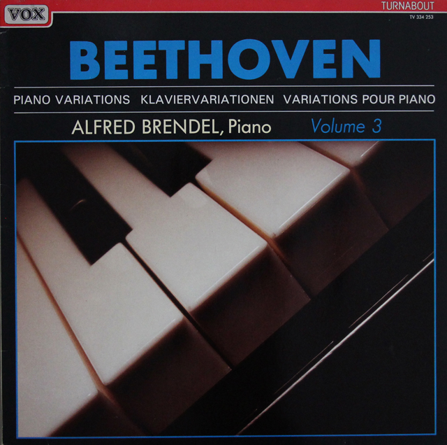 ブレンデルのベートーヴェン/ピアノ変奏曲集 第3巻　蘭VOX　3638　LP レコード