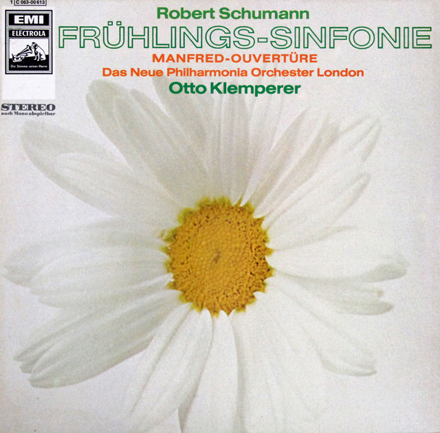 クレンペラーのシューマン/交響曲第1番「春」ほか　独EMI　3638　LP レコード