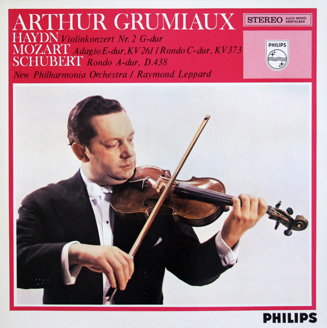 グリュミオーのハイドン/ヴァイオリン協奏曲第2番ほか　蘭PHILIPS　3639　LP レコード
