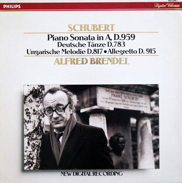 ブレンデルのシューベルト/ピアノソナタ第20番ほか　蘭PHILIPS　3639　LP レコード