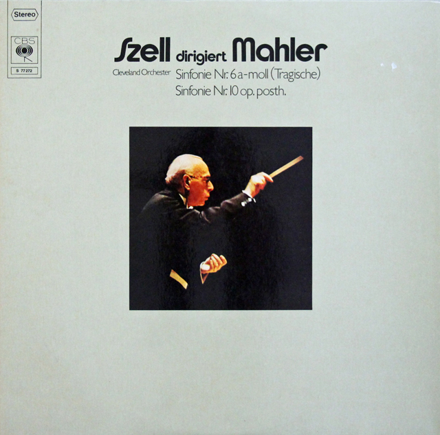 セルのマーラー/交響曲第6番「悲劇的」、第10番　独CBS　3639　LP レコード