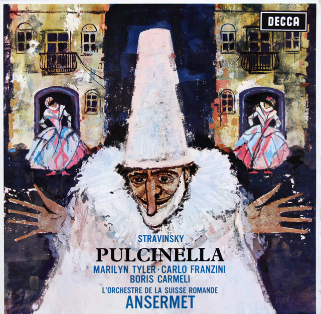 アンセルメのストラヴィンスキー/「プルチネルラ」　独DECCA　3639　LP レコード