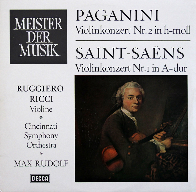 リッチのパガニーニ、サン＝サーンス/ヴァイオリン協奏曲集　独DECCA　3639　LP レコード