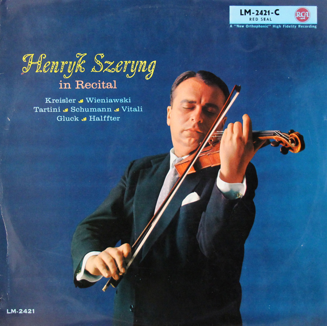 【モノラル】シェリングのヴァイオリン・リサイタル　独RCA　3639　LP レコード