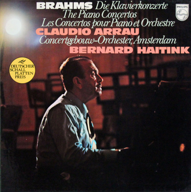 アラウ、ハイティンクのブラームス/ピアノ協奏曲第1、2番　蘭PHILIPS　3639　LP レコード