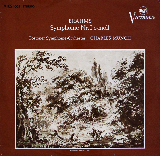 ミュンシュのブラームス/交響曲第1番　独RCA　3640　LP レコード