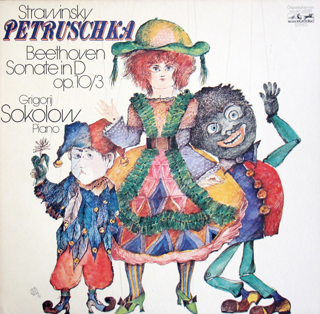ソコロフのストラヴィンスキー/「ペトルーシュカからの3楽章」ほか　独eurodisc　3640　LP レコード