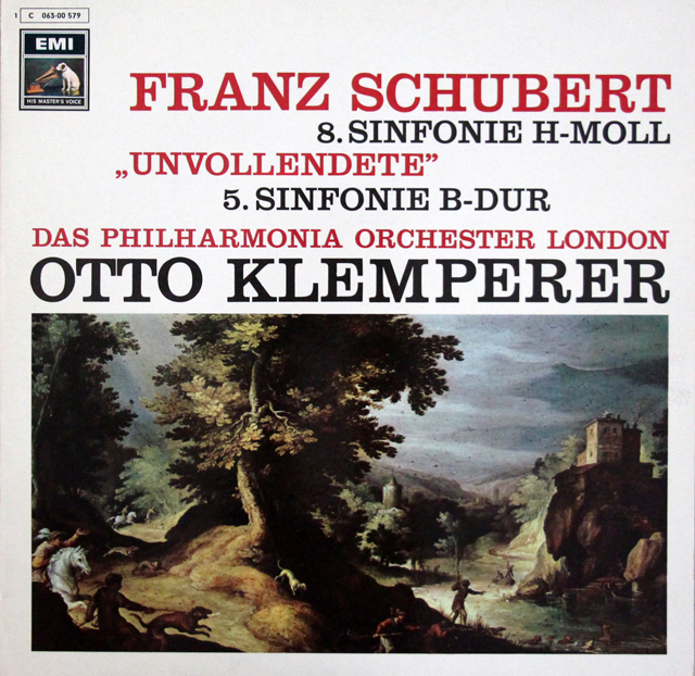 クレンペラーのシューベルト/交響曲第5、8番「未完成」 　独EMI　3640　LP レコード
