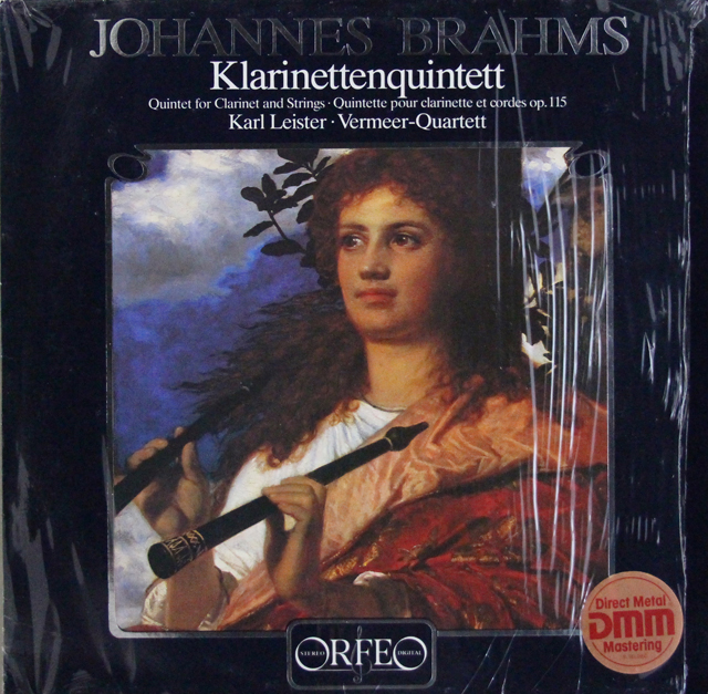 ライスター、フェルメール四重奏団のブラームス/クラリネット四重奏曲　独ORFEO　3640　LP レコード