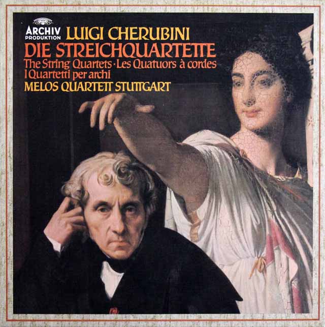 メロス四重奏団のケルビーニ/弦楽四重奏曲全集　独ARCHIV　3690　LP レコード