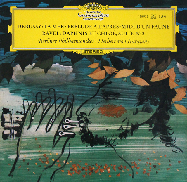 【独最初期盤】　カラヤンのドビュッシー/「海」ほか　独DGG　3701　LP レコード